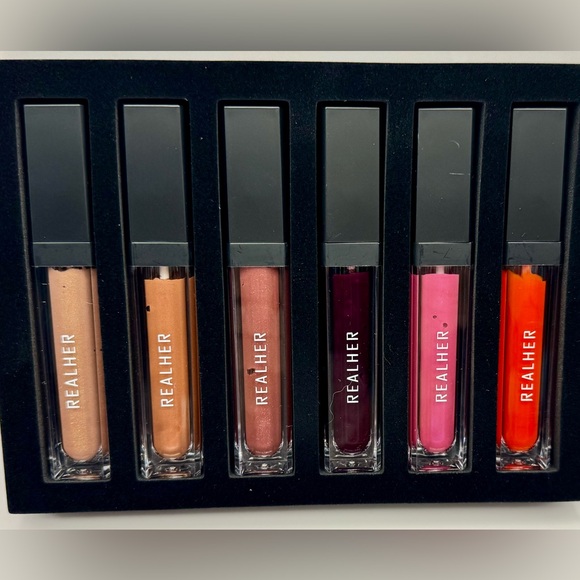 RealHer Other - RealHer Long-Lasting Lip Gloss Kit - 6 x 7.5 ml | .25 fl oz Glosses in 6 colors